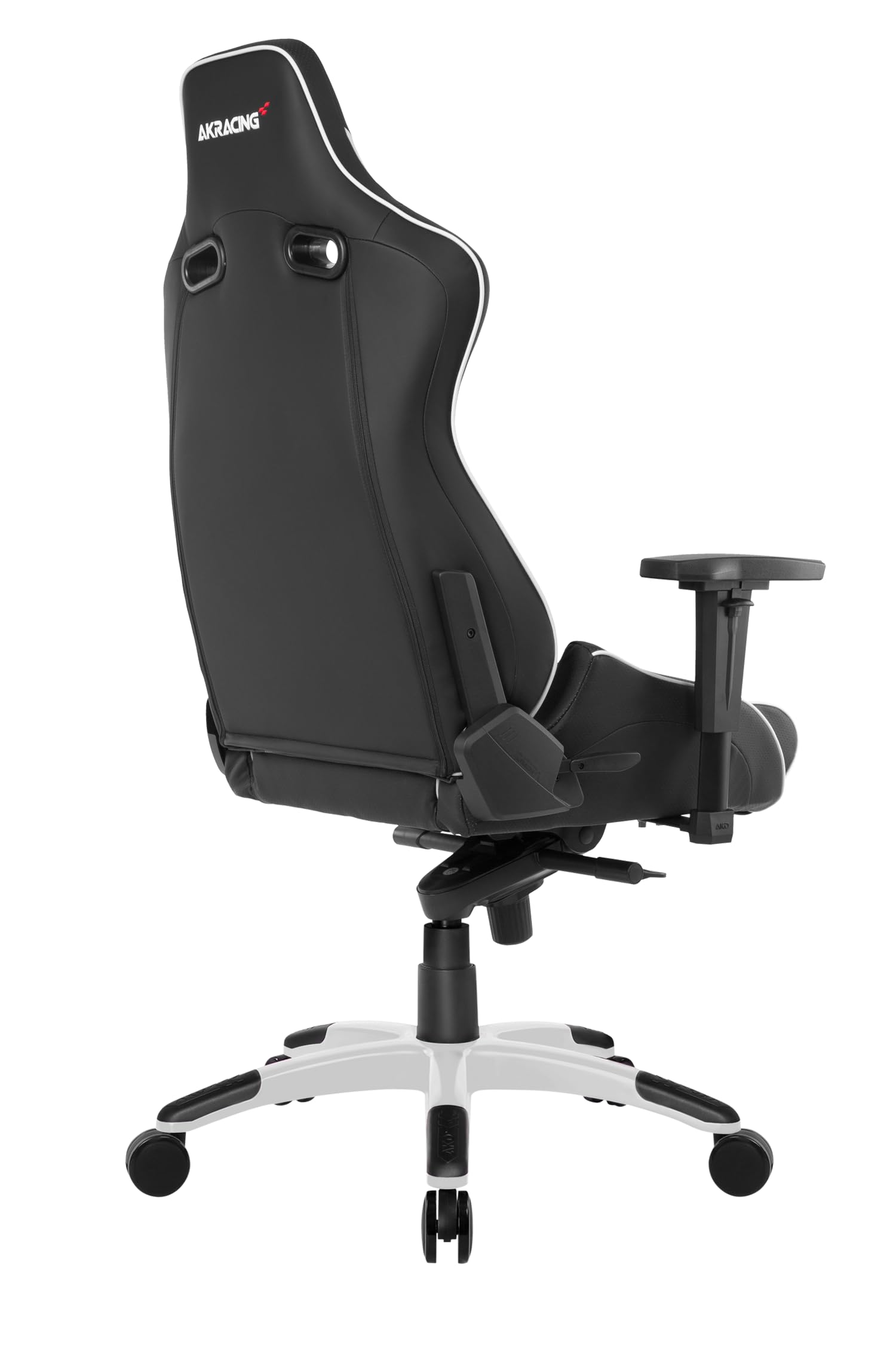 Akracing AK-PRO-WT Sedia da Gioco, In finta pelle, per Pc/Ps4/Xbox/Nintendo, Con Cuscino, Master Pro Bigger Schwarz/Weiß