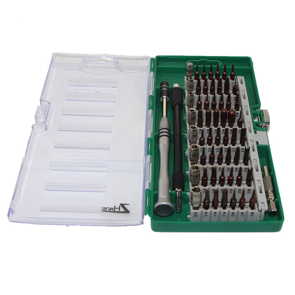 Upgrade Style 60 in 1 Magnetic Screwdriver Set, Repair Tool Kit for IPhone 6/7/8/X, Mobile Phone, Tablet, Macbook, Xbox, PC, Game Console, Clock etc