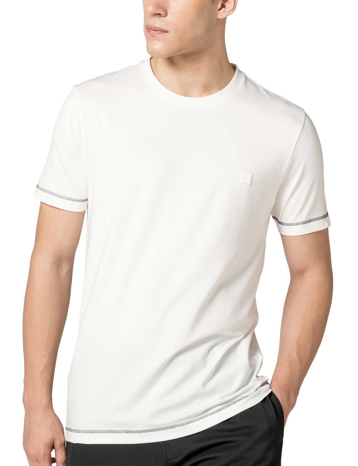damensch Men’s FLUID Element Casual Solid Tees-picture-17