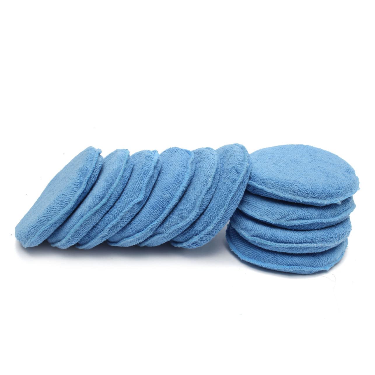 PartyKindom 30pezzi Spugne Applicatrici Per Cera Blu Per Lucidatura e Pulizia Auto Utilizzabili Su Pneumatici e Superfici Esterne Resistente e Riutilizzabile