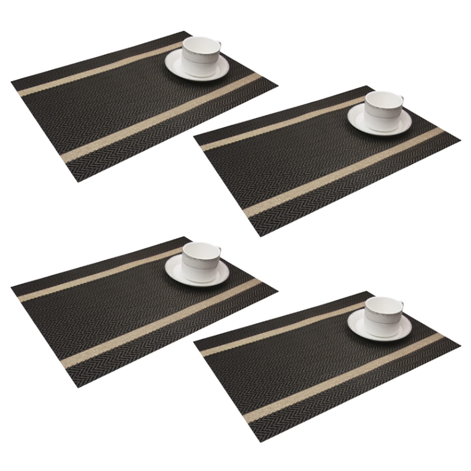 Sets de table PVC lavables anti-tache et anti-chaleur pour protéger votre table en bois