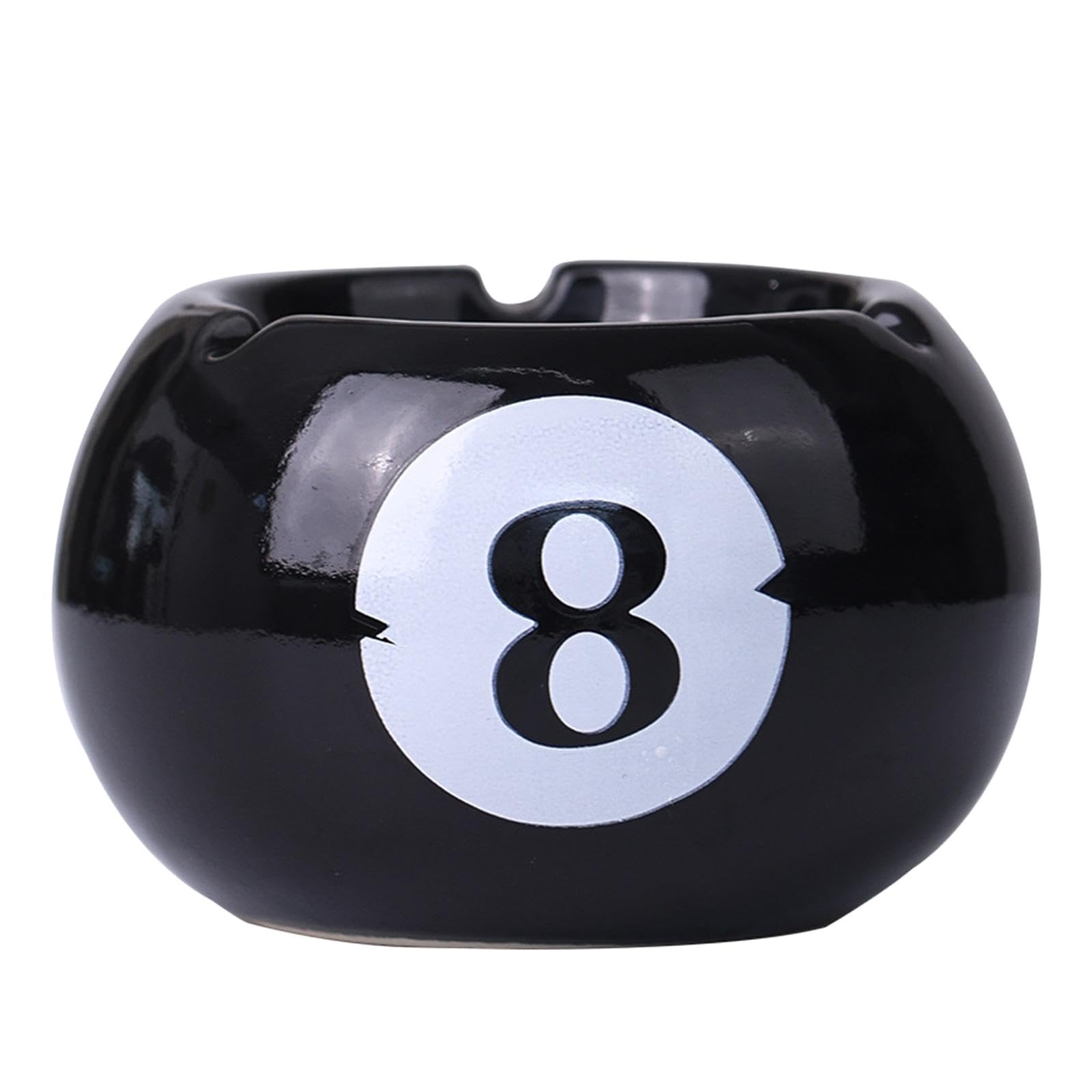 Pottery Ashtray Easy to Clean Billiards Ash Tray for Office Tabletop Outdoor-image-8