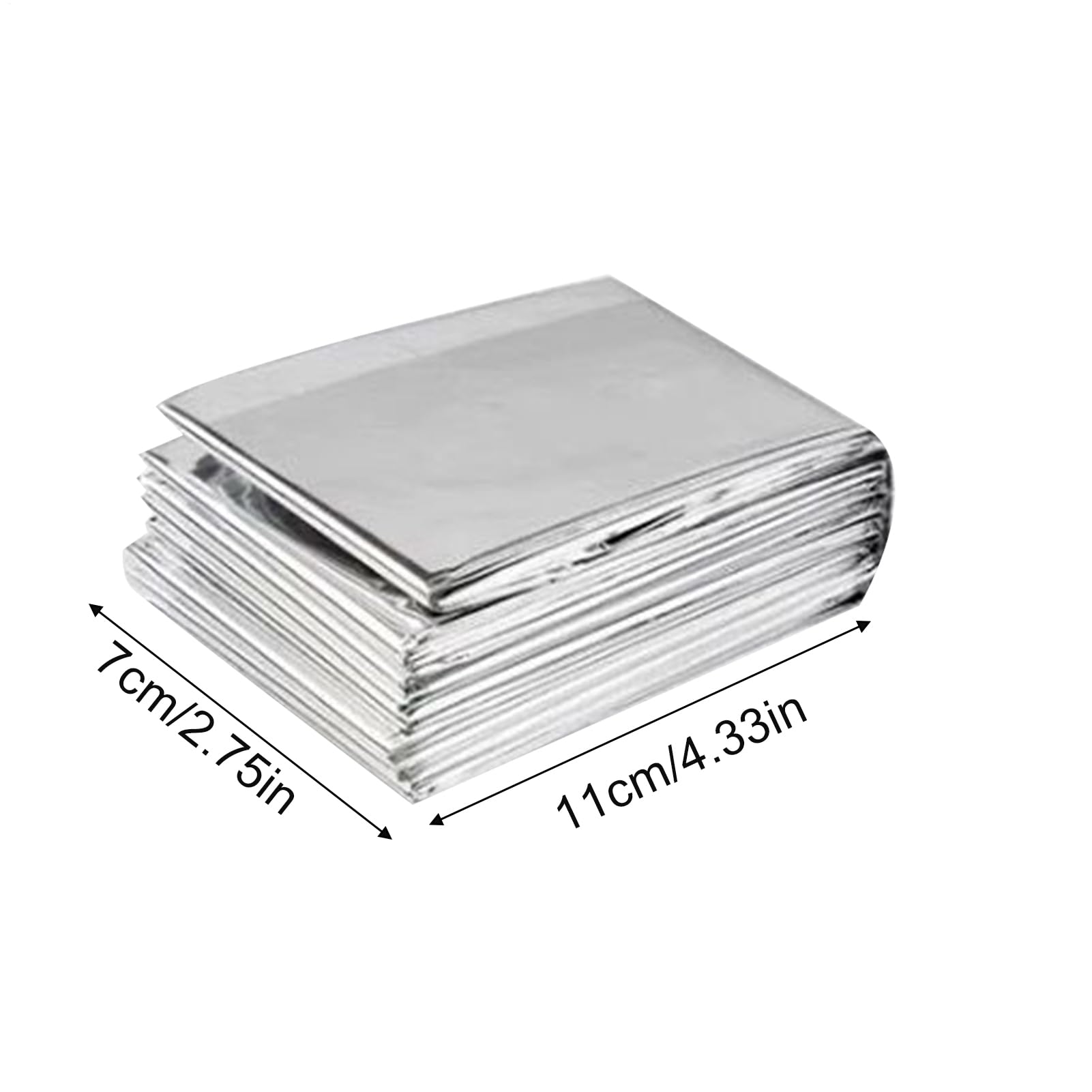 Manta Térmica Capa Ultraligera de Aluminio | Mantas Térmicas Grandes Para Exteriores Para Camping Senderismo Viaje Tienda Mochilismo Coche Invierno Nieve Clima Frío Sin