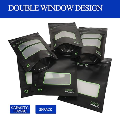 Miniatura 3 de Bolsas de 1 onza, paquete de 20 bolsas de almacenamiento y curado de bloqueo y sellado, bolsas verticales sellables con calor, 5.9 x 9.8 x 3.15