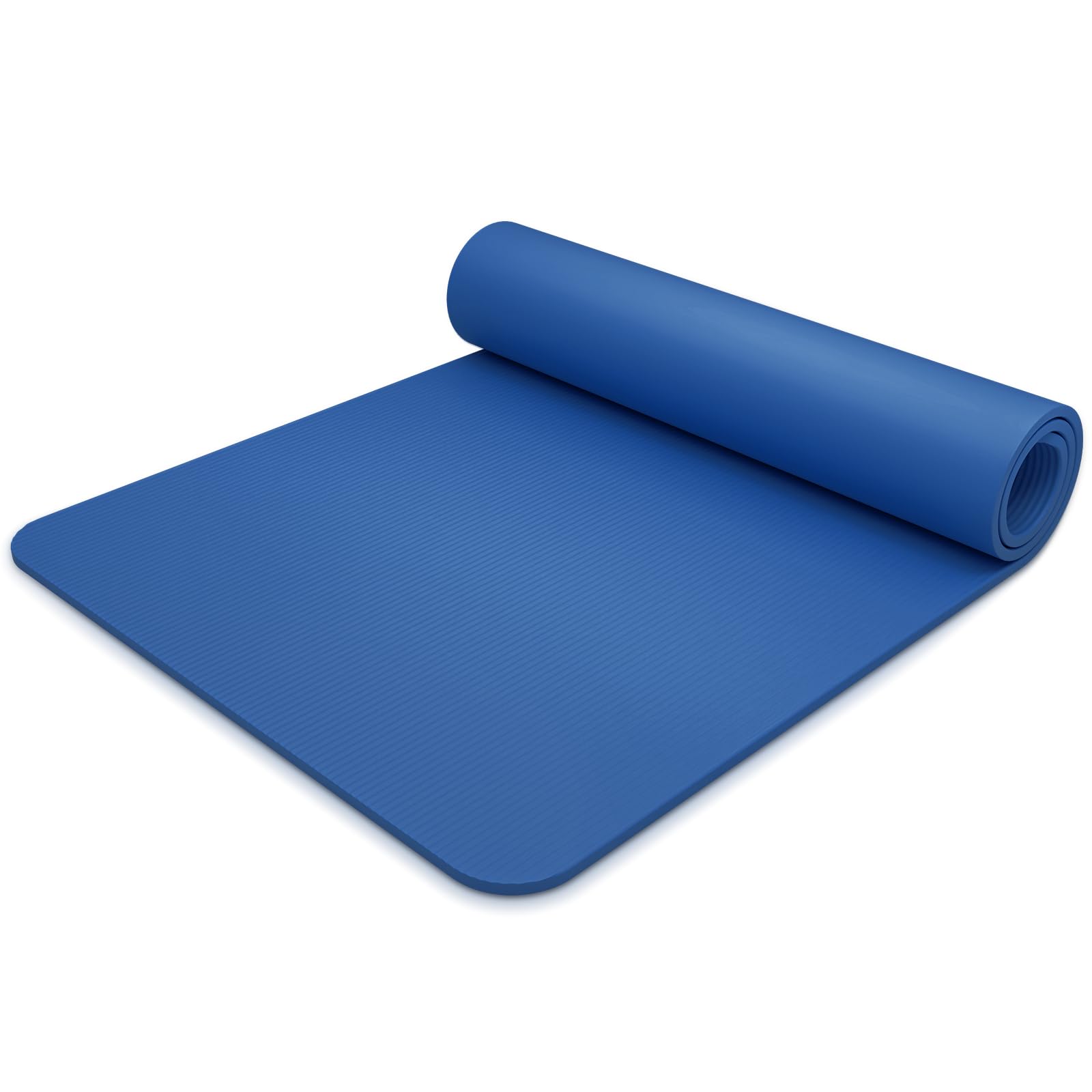 Generic Multipurpose Yoga Mat with Carrying Strap, High Density Anti-Tear Workout Mats, 73