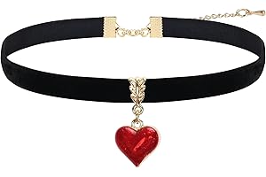 Stylish Vintage Black Velvet Heart Choker Necklace