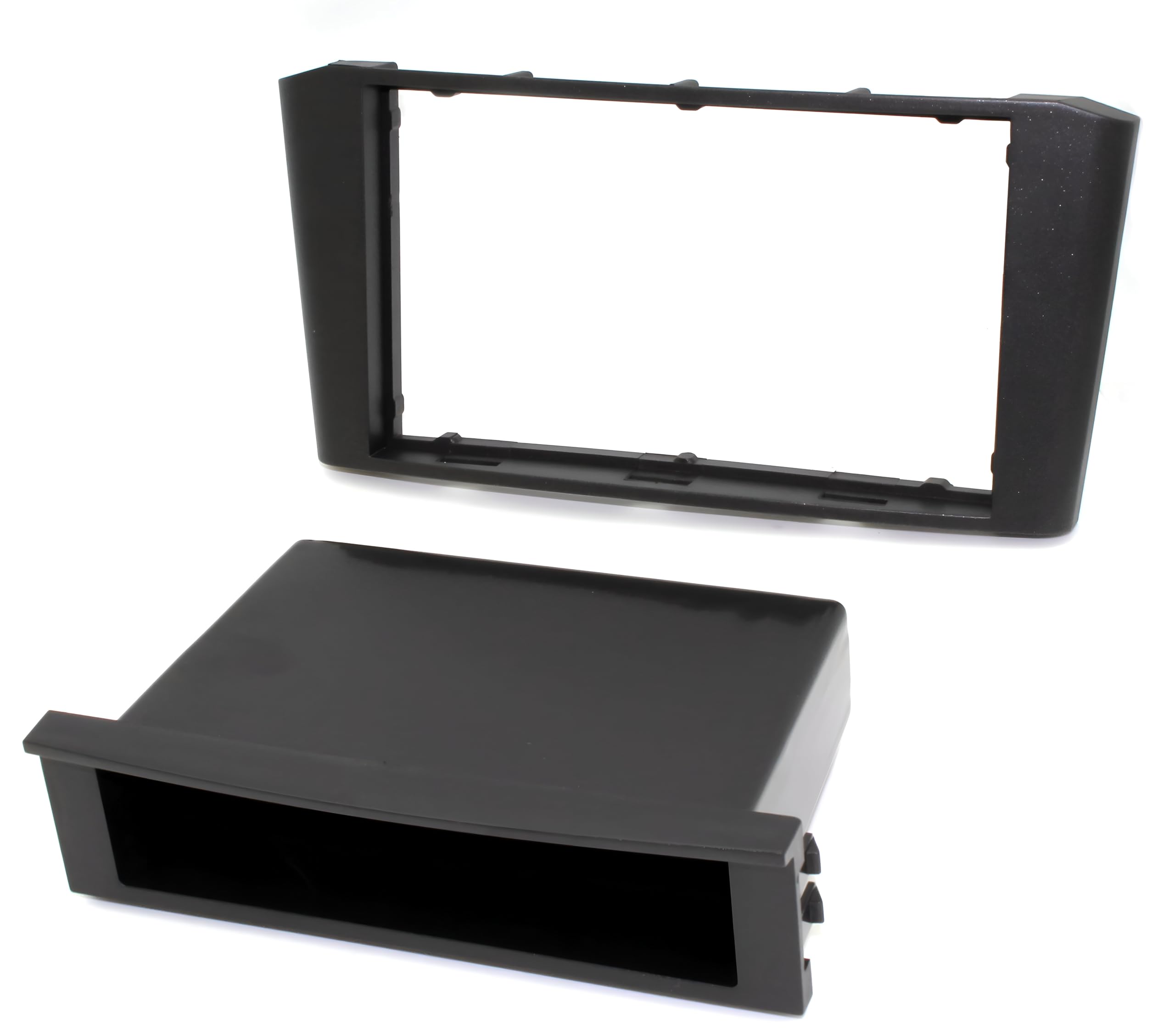 sound-way Kit Montaje Autoradio, Marco 1 DIN / 2 DIN Radio para Coche, Adaptador Compatible con Toyota Avensis (T25) 2003-2009