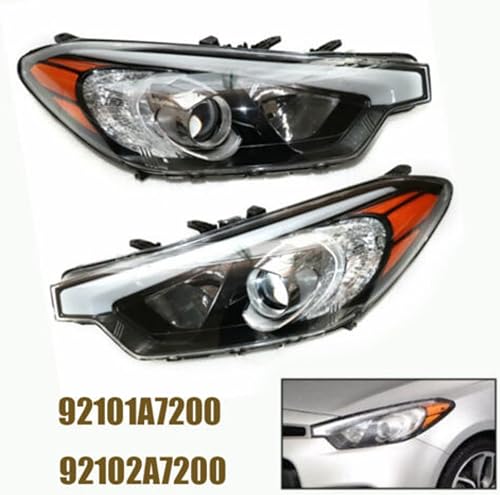 Miniatura 3 de Cbhfmljd Faros delanteros halógenos para KIA Forte KoupForte5 2014-2016, montaje de faros delanteros para KIA Forte5 2014 2015 2016 92102A7200 lado