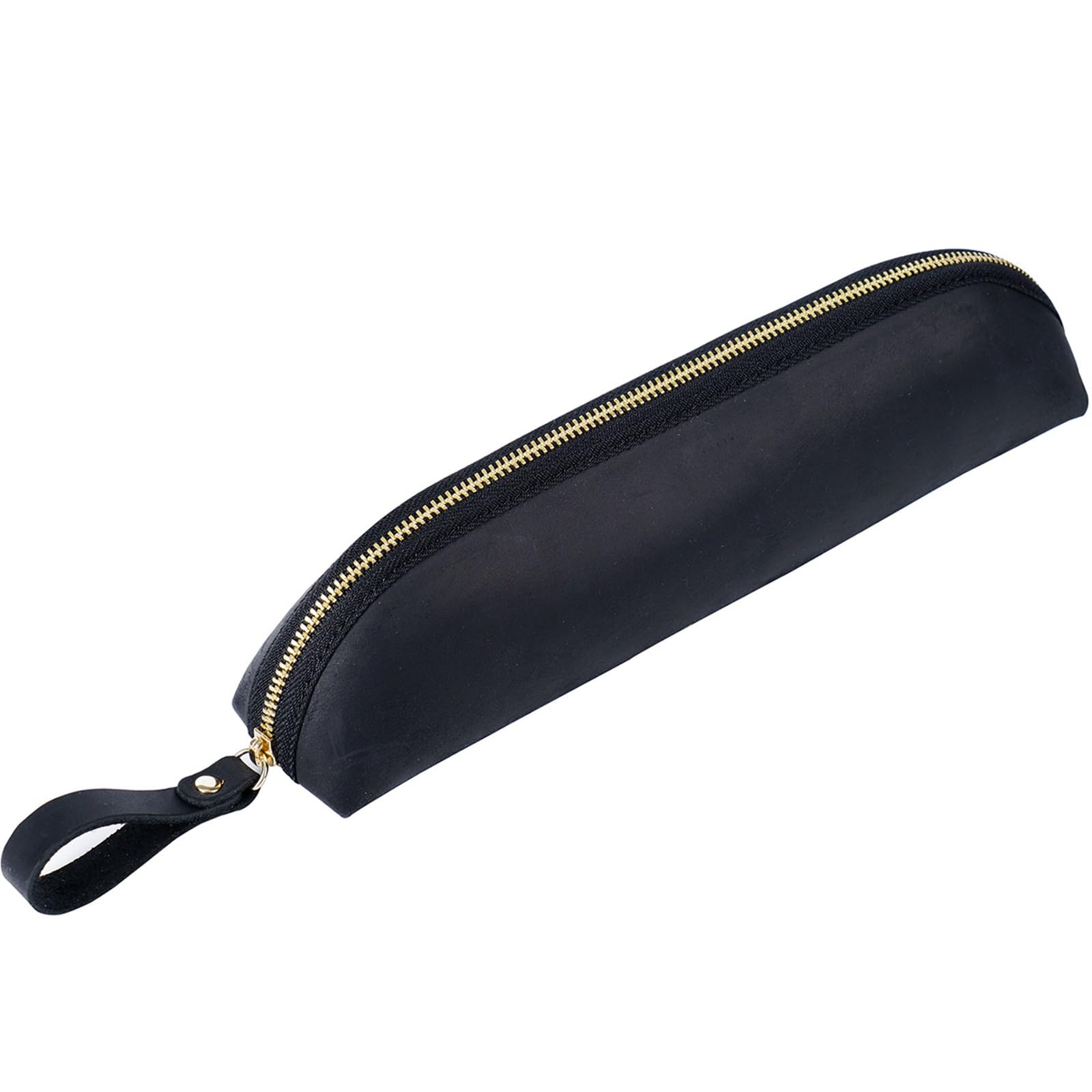 DUMRALBQE Wooden Jewelry Box Pen Bag Case Leather Pencil Fountain Protective Cover for Storage and Organization(Noir)