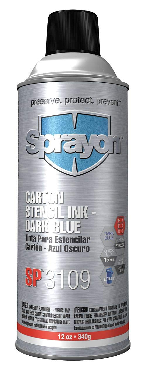 Stencil Ink SP3109 CARTON STENCIL INK DARK BLUE
