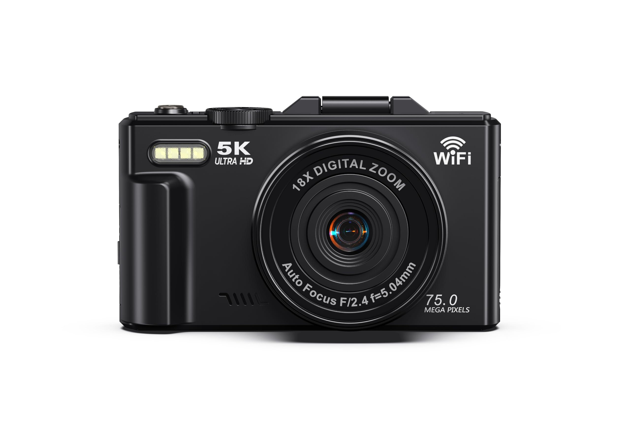 5K Digital Camera for Photography, 75MP WiFi Vlogging Camera for YouTube with 3" 180° Flip Screen, 18X Zoom UHD Autofocus Video Camara with 32GB SD Card, 2 Batteries-image-31