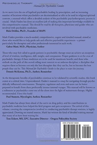 Manual for Psychedelic Guides - Third Edition