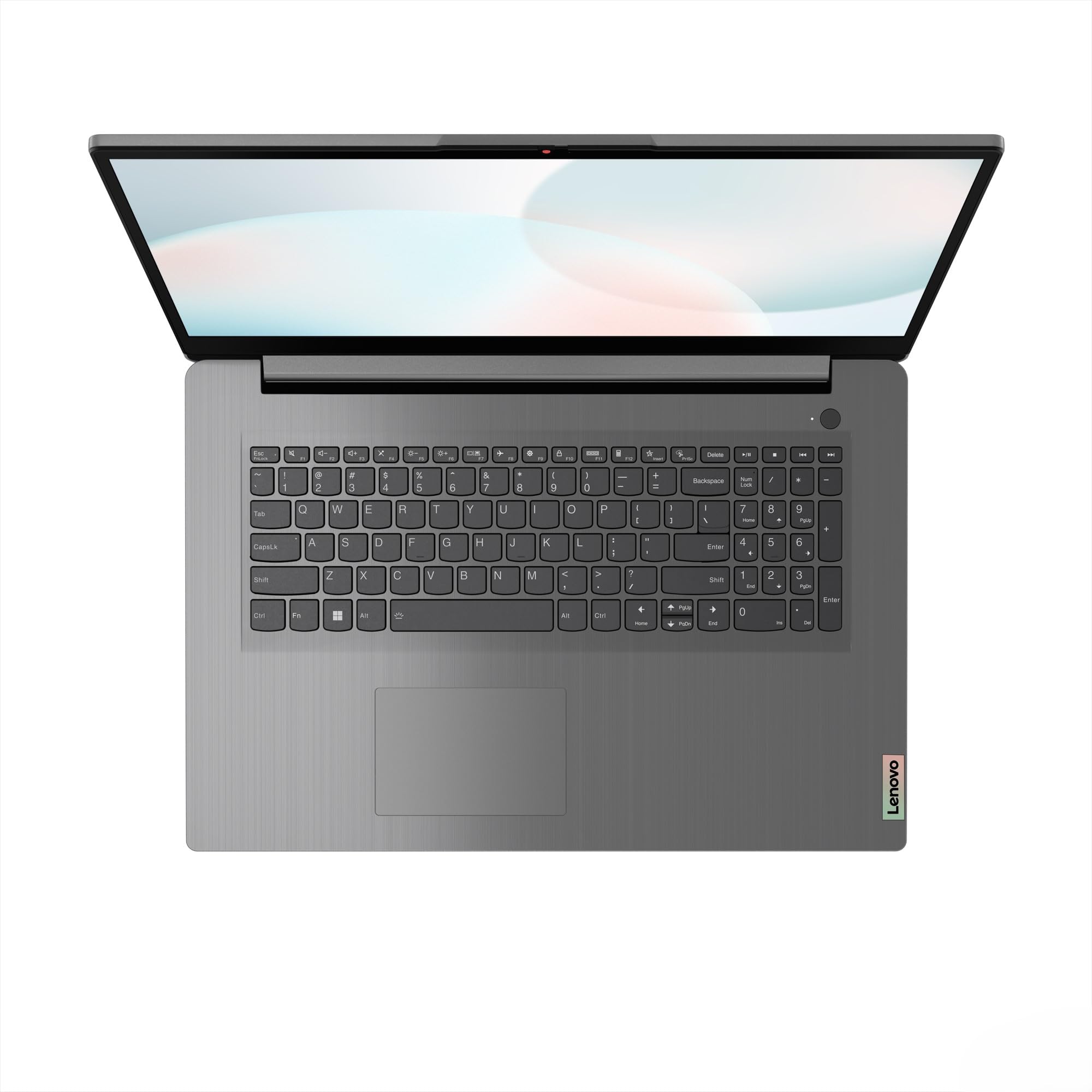 Lenovo IdeaPad 3 Laptop | 17.3" HD+ Display | AMD Ryzen 5 | 8GB RAM | 512GB SSD | AMD Radeon Grafik | Windows 11 | QWERTZ | Artic Grau | Kameraschutzabdeckung | 3 Monate Premium Care