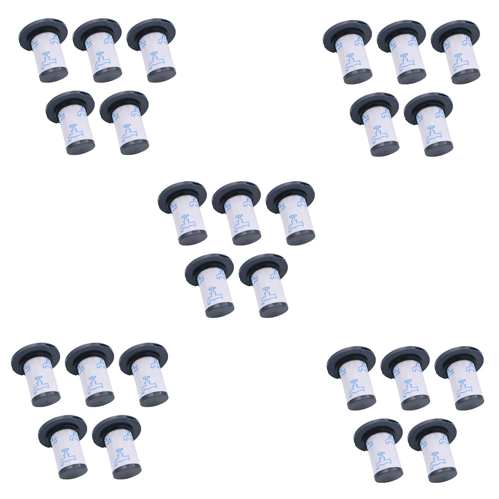 25 filtros lavables para aspiradoras ZR009007 RH9890WO, RH9879WO, X-FORCE FLEX, accesorios