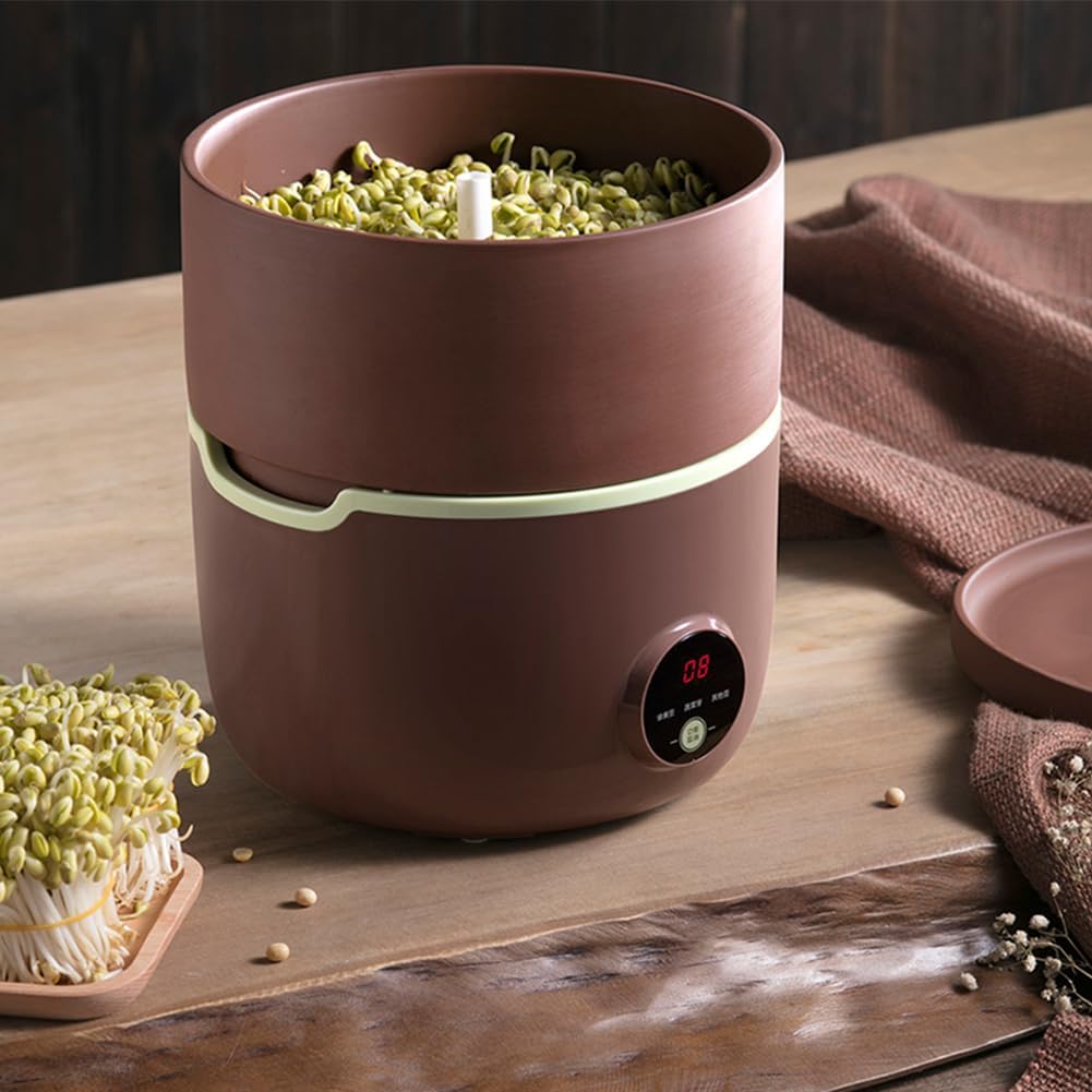 Germoir électrique pour la Culture des Haricots, 2,1 L, Grande capacité, avec bac de Germination et arrosage Automatique, pour Le développement des GR