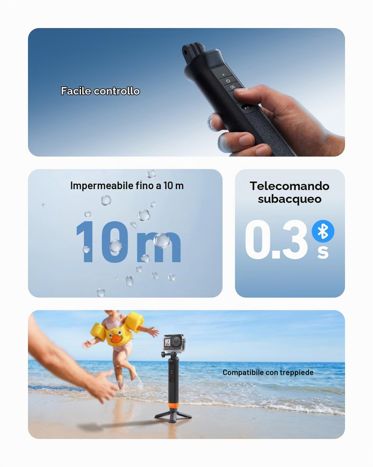 TELESIN Filtro Black Mist 1/4 per DJI Osmo Action 5 Pro/4/3, vetro HD | Vetro ottico HD multistrato | Ammorbidisce pelle e alte luci | Ideale per rapidi cambi di luce | Per i viaggi | Vlog e video