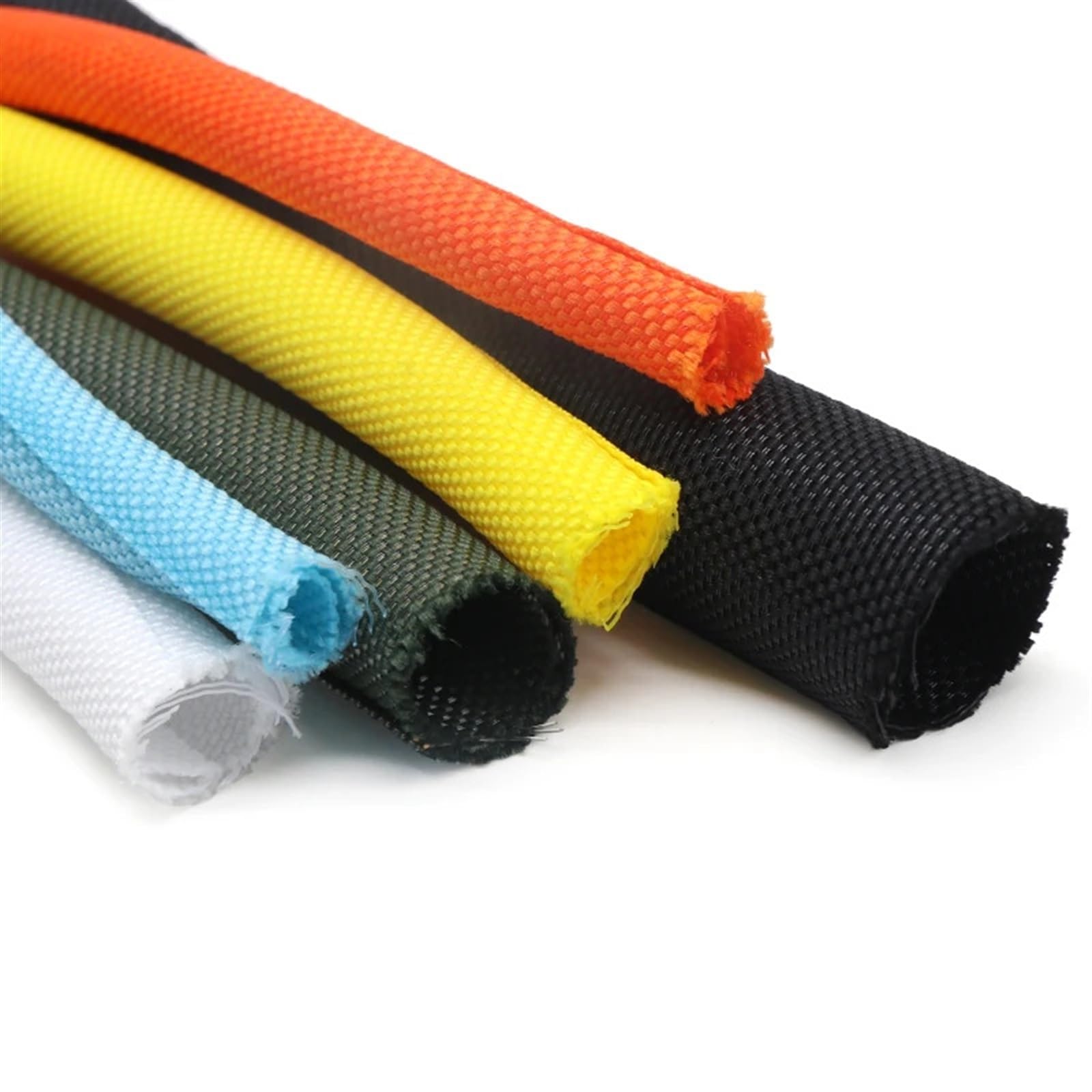 Kabelkanal 1 Meter/5 Meter selbstschließende, erweiterbare, geflochtene PET-Hülse, selbstschließend, Flexible, isolierte Schlauchleitung, Drahtwickel, schützt das Kabelsockenrohr(Green,38mm,5 Meters)