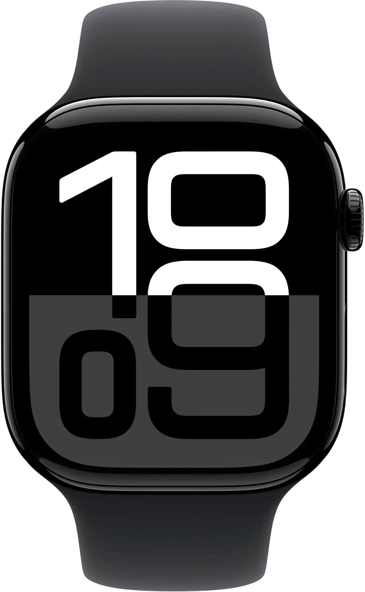 Apple Watch Series 10 [GPS + Cellular, 46mm] - Jet Black Aluminum Case with Black Sport Band, M/L (Renewed)