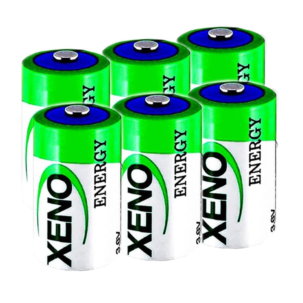 LCCJYHJFFHH «6 Pack» 19000mAh 3.6V XL-205F D Std Lithium Thionyl Chloride Battery for Xeno Energy Lithium Battery XL-205F Battery