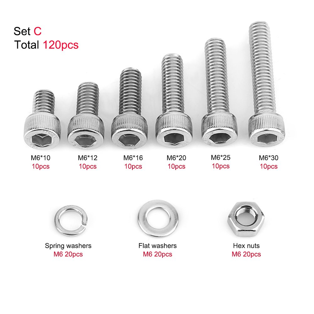 Borchie A Doppia Estremità Testa Esagonale, Acciaio Inox 304, Metriche M4-M16