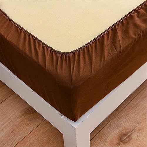 Miniatura 4 de Juego de 3 piezas de sábana bajera ajustable para cama individual, doble, king size  10.6in de profundidad con 2 fundas de almohada hipoalergénicas