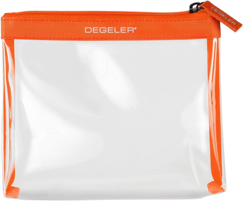 Clear Bag - Zip-Sealable Toiletry Bag - Ideal for Carrying Liquids, Cosmetics or Make up in Hand Luggage Over Flights and Short Trips - Transparent