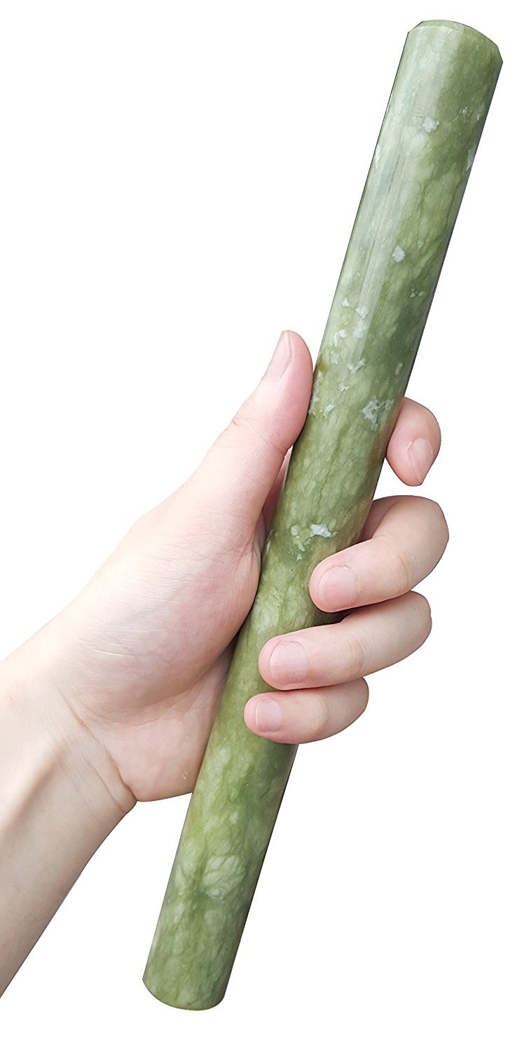 Lucky GourdMarble Dough Roller Chinese Jade Stone Rolling Pins