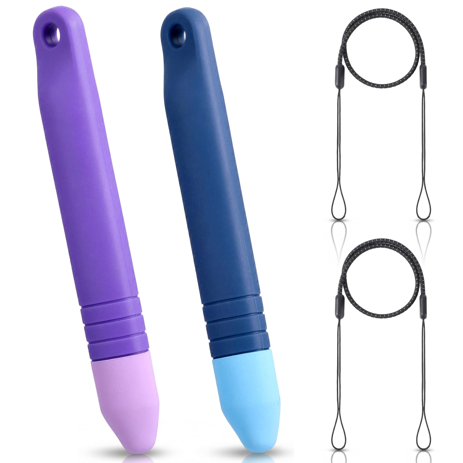 2Pcs Kid-Friendly Stylus Pens, Kids Stylus Pen for Touch Screens with Tether Compatible with Tablets and All Touch Screen Devices (Blue+Purple)-image-39