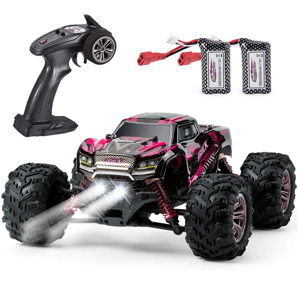 VATOS coche remoto 4WD coche RC 26 km/h todo terreno coche 1:20 RC monstruo 2,4 GHz coche de carreras eléctrico camión RC Crawler coche de juguete para adultos y niños (Purple-1)