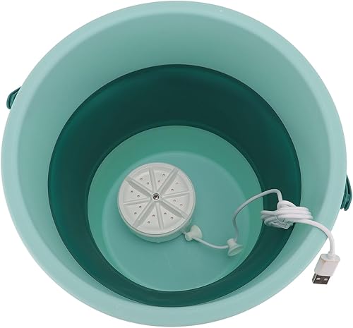 Lavadora portátil plegable, mini lavadora para pequeñas cargas de lavandería, ahorro de espacio para viajes, dormitorio, apartamento y artículos de