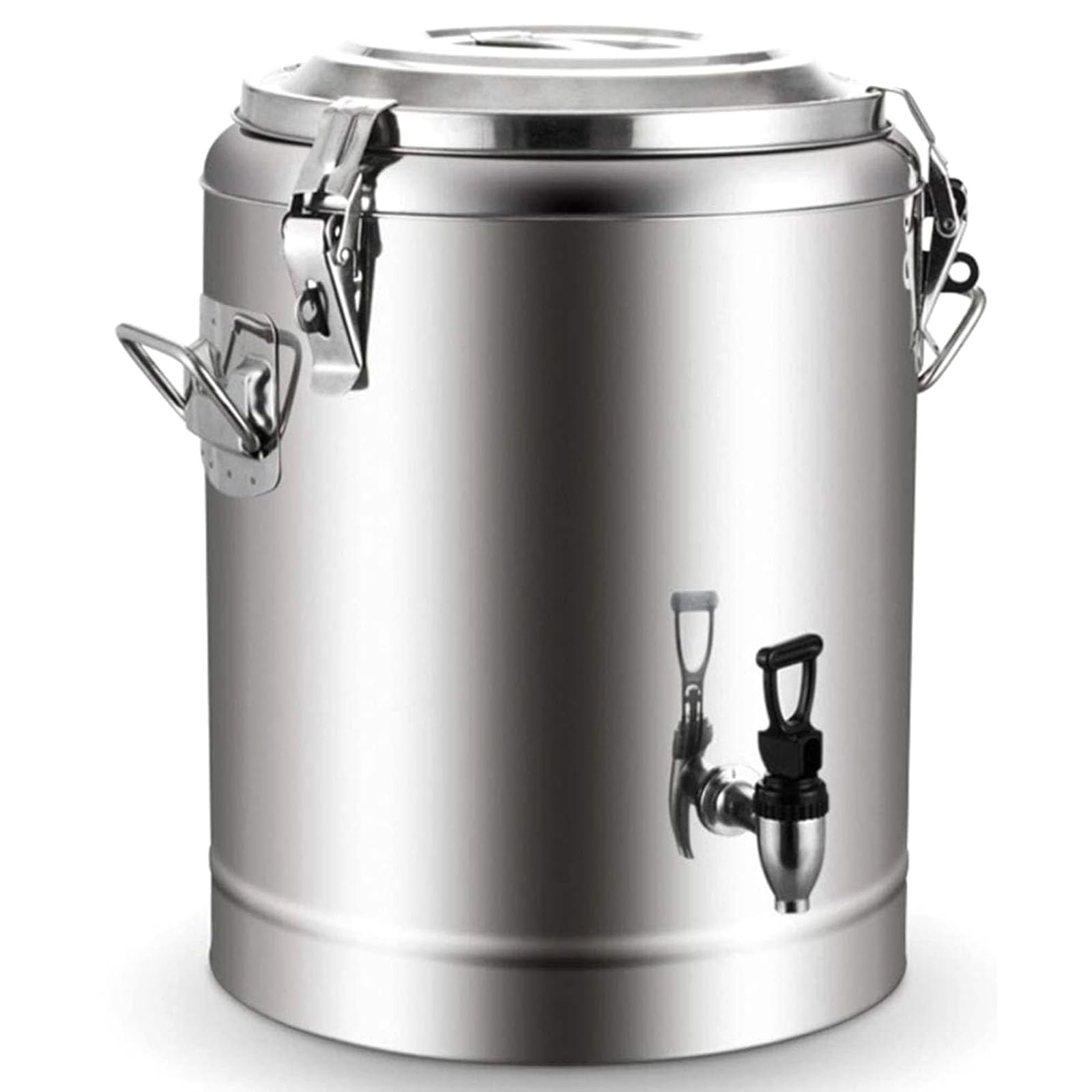 Dispensador de bebidas aislado con espiga, recipiente termo de doble capa para café, leche, agua, jugo