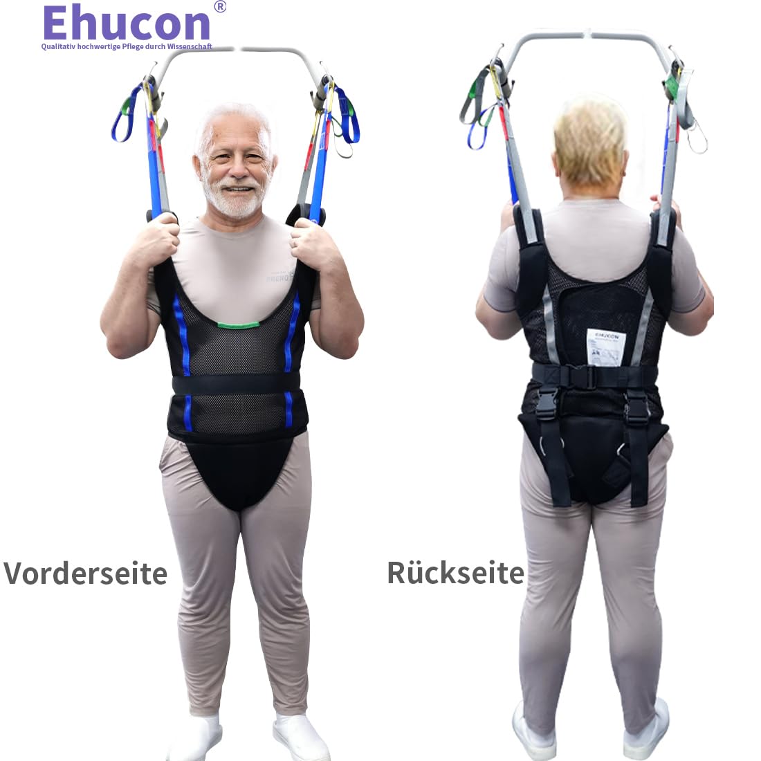 Patientenlifter-Hebegurt Medizinische Transferschlinge für das Gehtraining von Patienten, 500lbs Sicherheitsarbeitslast (Extra groß)