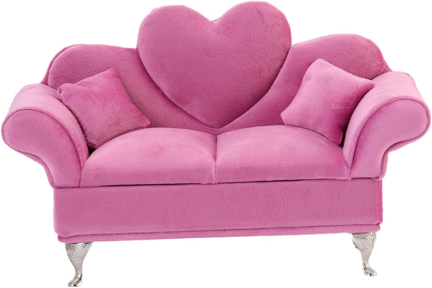 Jewelry Box Chaise Shape Display Case Pink Storage Holder Soft Lining Gift Lovely Women Earrings Organizer for Bedside Table Dresser