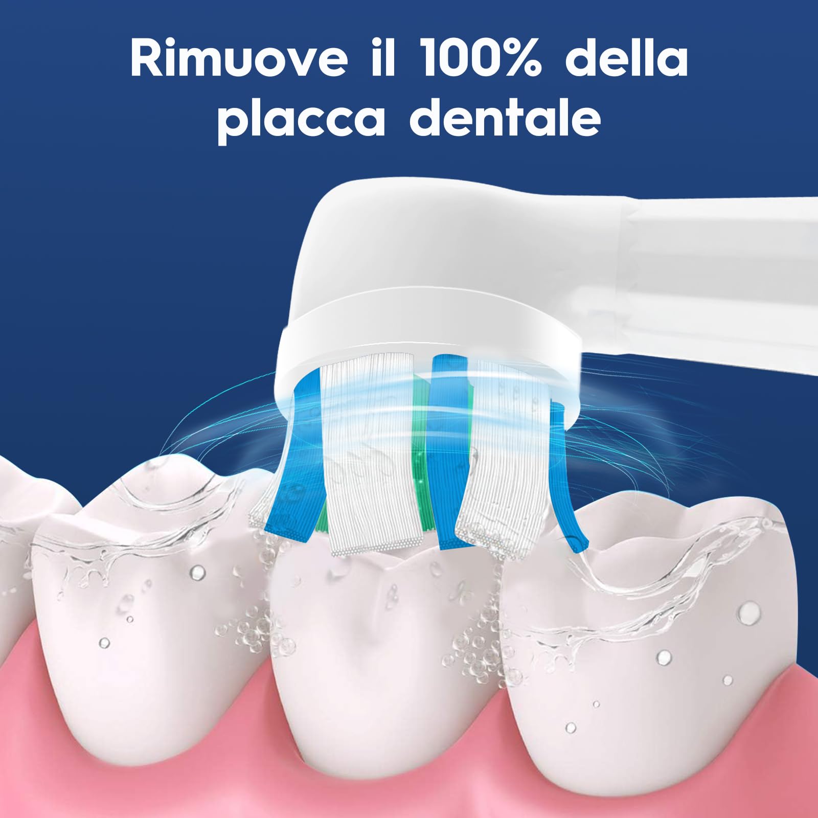 IO Testine di ricambio compatibili con Oral B IO 2/3N/3/4/5/6/7/8/9/10 Series Spazzolino elettrico per la pulizia, Compatibile con Oral B IO (12 Bianco Nero)