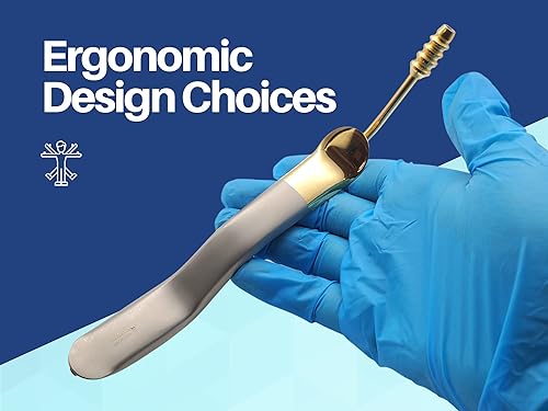 Miniatura 6 de ARTMAN Instruments Minnesota - Retractor de mejillas con succión, chapado en oro, autoclavable, retractor bucal quirúrgico para cirugía oral,