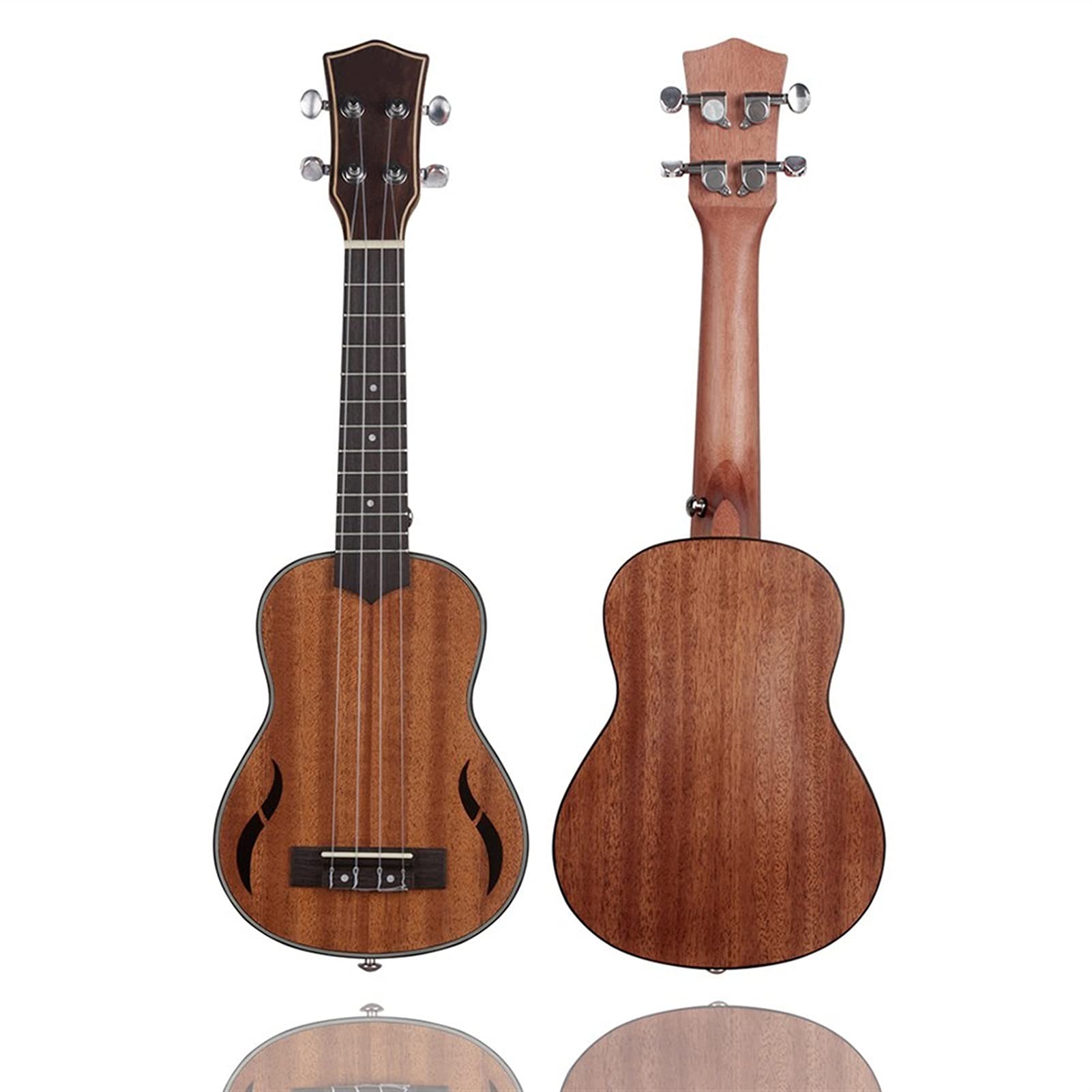 21 Pollici Ukulele Mahogany Soprano Ukulele Musica Gift Strumento 4 Corde Chitarra Hawaiana con Set Completo di Accessori Ukuleles Ukelele Starter Kit