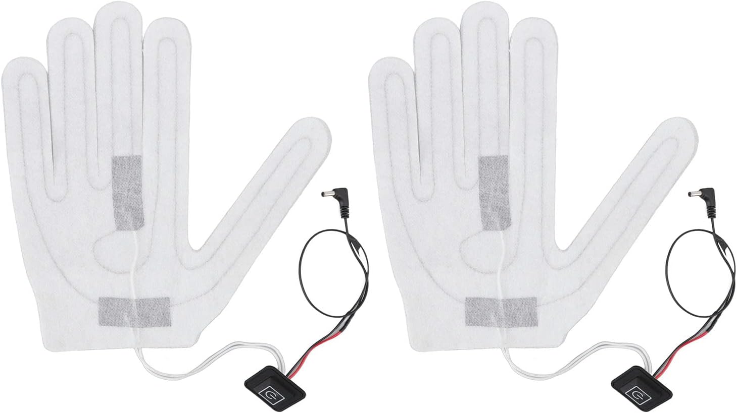 2 PCS Electric Heating Sheet 3 Gears Adjustable Heating Film Replacement DC Electric Heater Pads for Heating Gloves