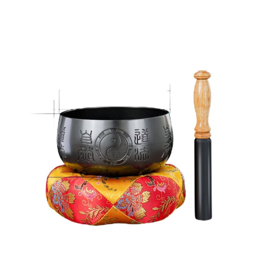 銅造磬 Amazon.com: LL-12801155 FENGSHUI 铜磬音钵纯黄铜道家用品磬碗