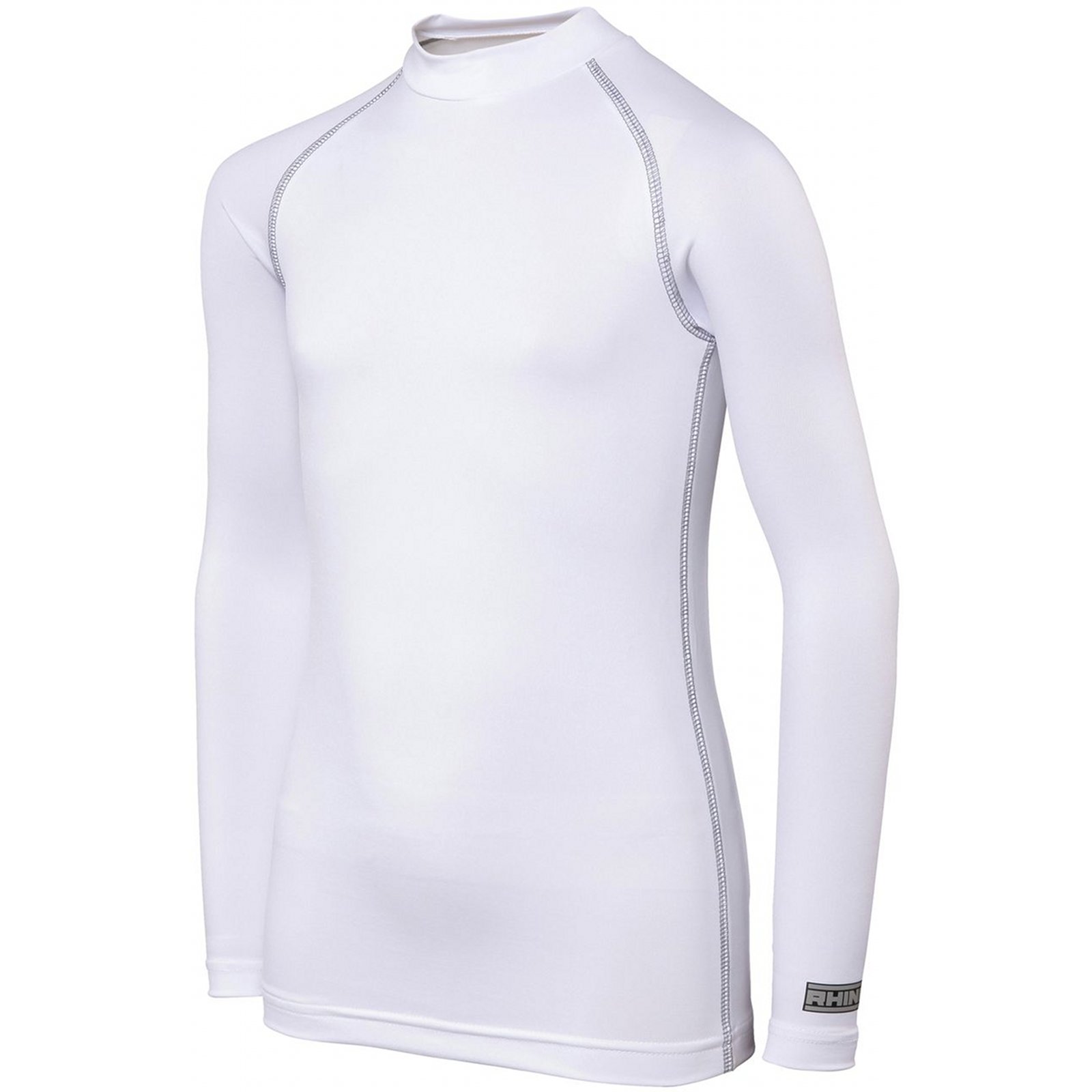 Rhino bajo ropa para niños con mangas largas, XS-XL), disponible en 16 colores diferentes Weiß (Small jovenetud/Medium jovenetud)