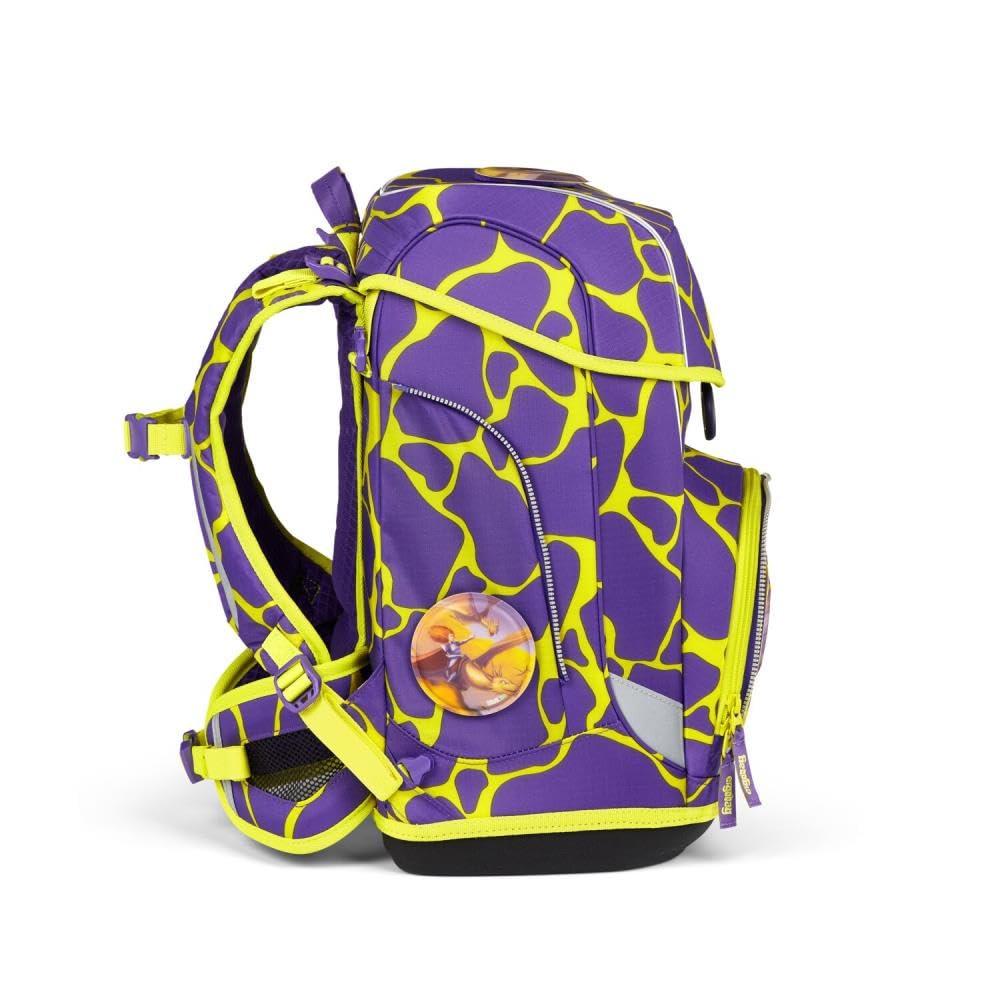 ergobag Cubo Light Schulranzen Set 8tlg. inkl. Lunch Set und Seitentaschen (SuBärkraft Lumi)