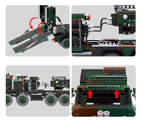 Bluelag Ww2 Military Hx-81 Slt Mammut Heavy Transporter, Germany Army Model Building Kits, Tank Transport Truck Bricks, Vehicle Blocks Construction Set (1,912 Pieces), Toys Gifts For Kids And Adults #TOP5