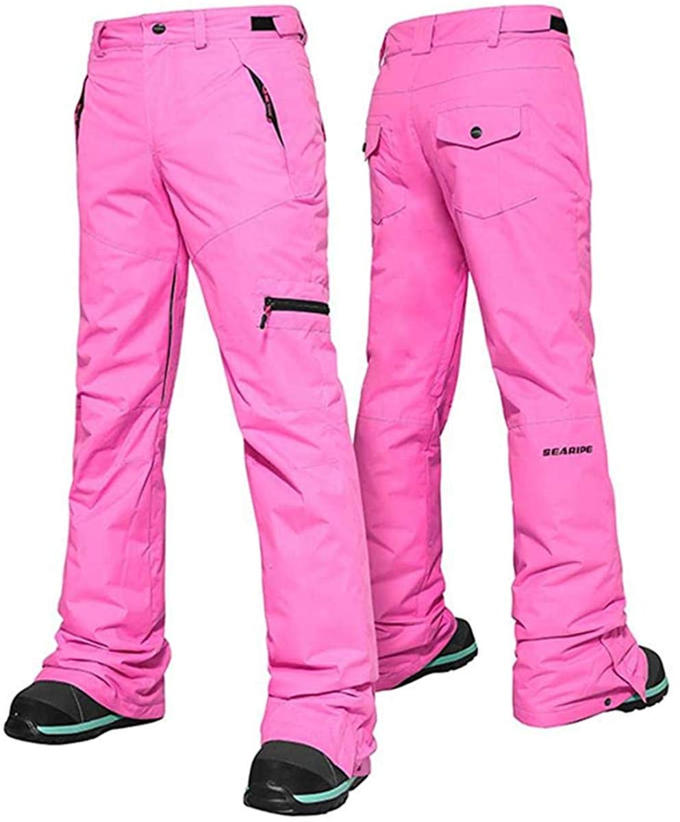 Women Winter Warm Insulated Outdoor Mountain Windproof Waterproof Snow Snowboard Ski Bib Pants Snow Pants S