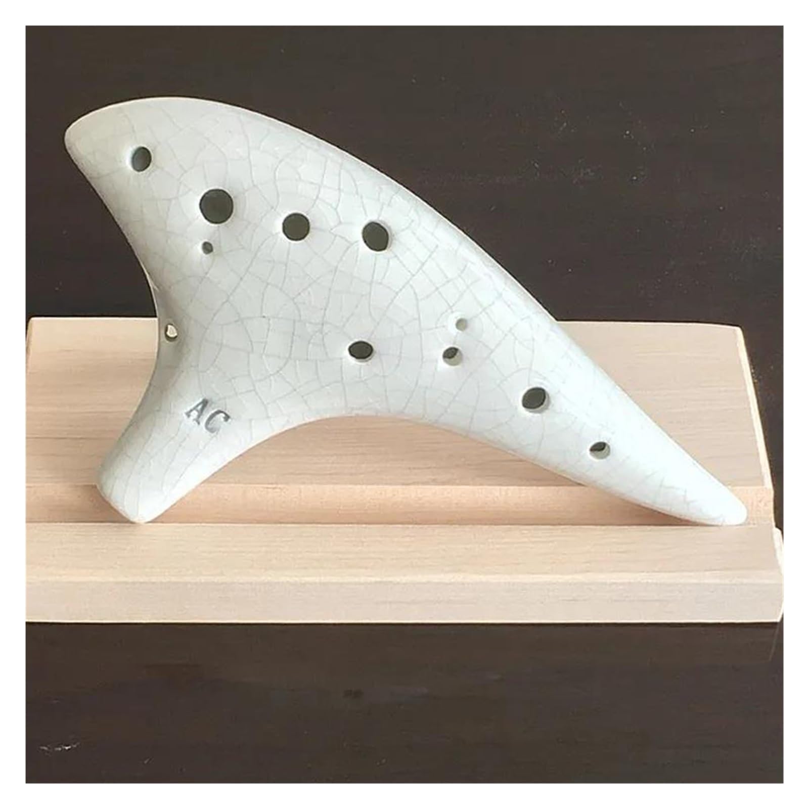 Ocarina Per Principianti Ocarina Strumento Musicale Per Flauto Classico In Ceramica A 12 Fori Con Tono C Alto Strumento Per Principianti Per Amanti Della Musica(White)