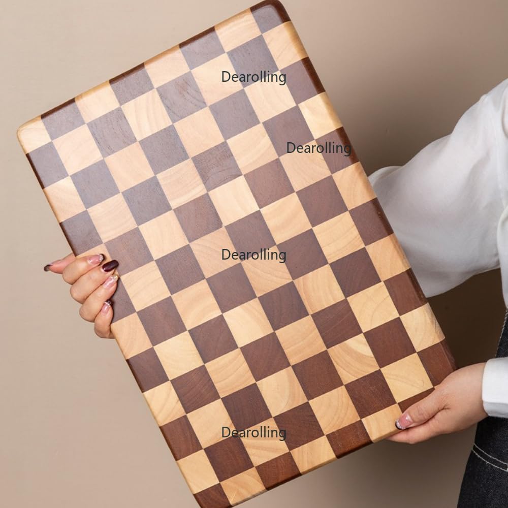 将棋盤デ・ィ・アロ・ー・リ・ン・グ竹製両面全木切板無垢木家庭用単層板防カビ天然抗菌金ネムキッチン用 (36*24*3.5CM,B)