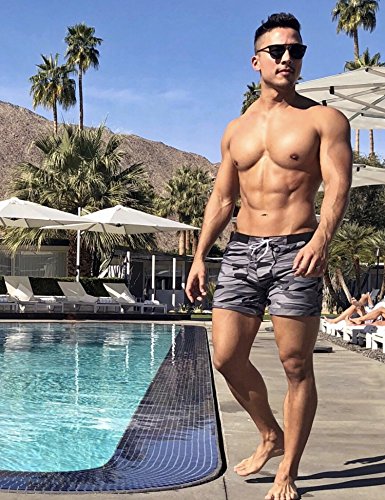 Taddlee Swimwear Men Basic Long Swimming Trunk Surf Camo Shorts Swimsuits Pocket3