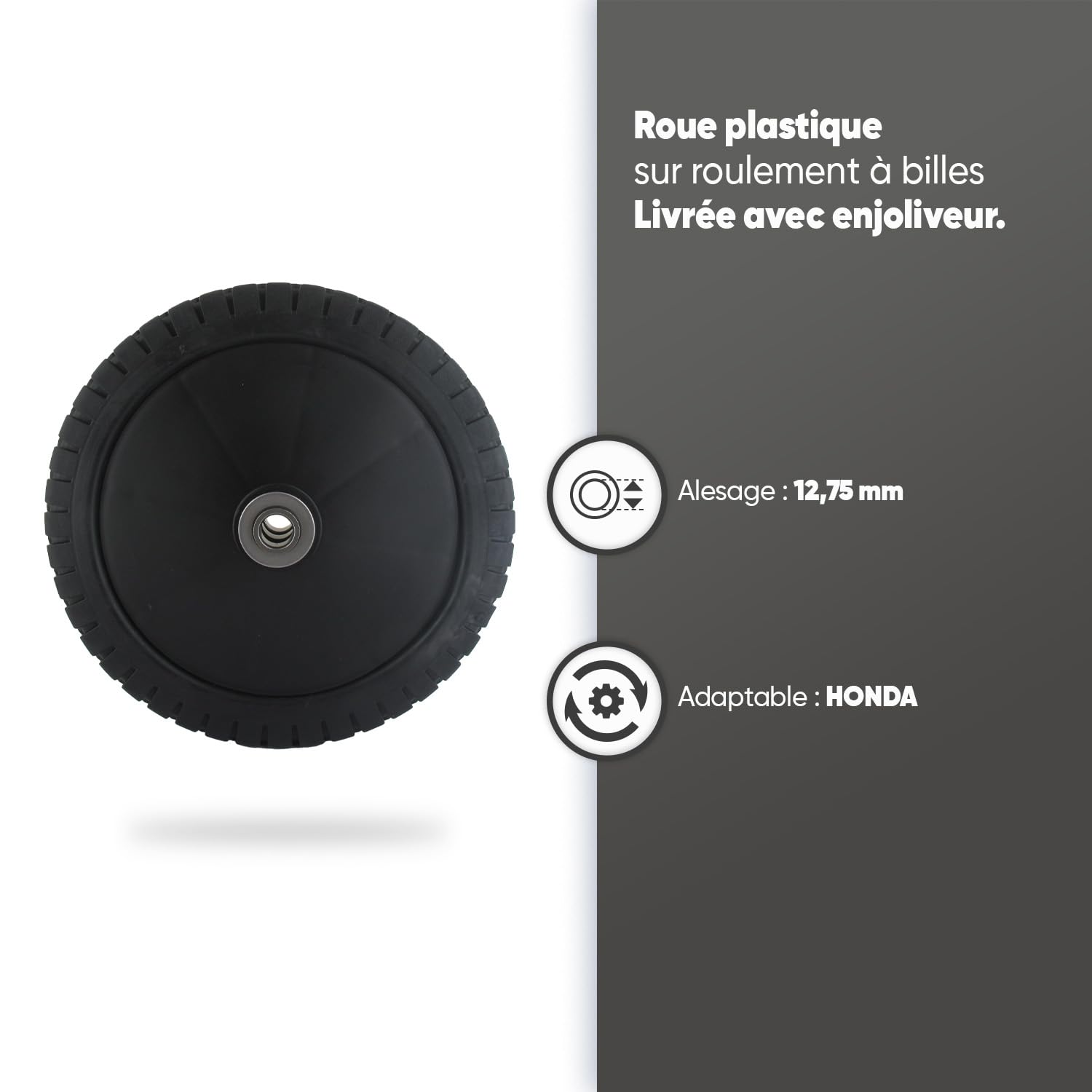 Ruota Completa Per Tosaerba Honda - Diametro 200 Mm Con Coprimozzo, Verde - Foto 2