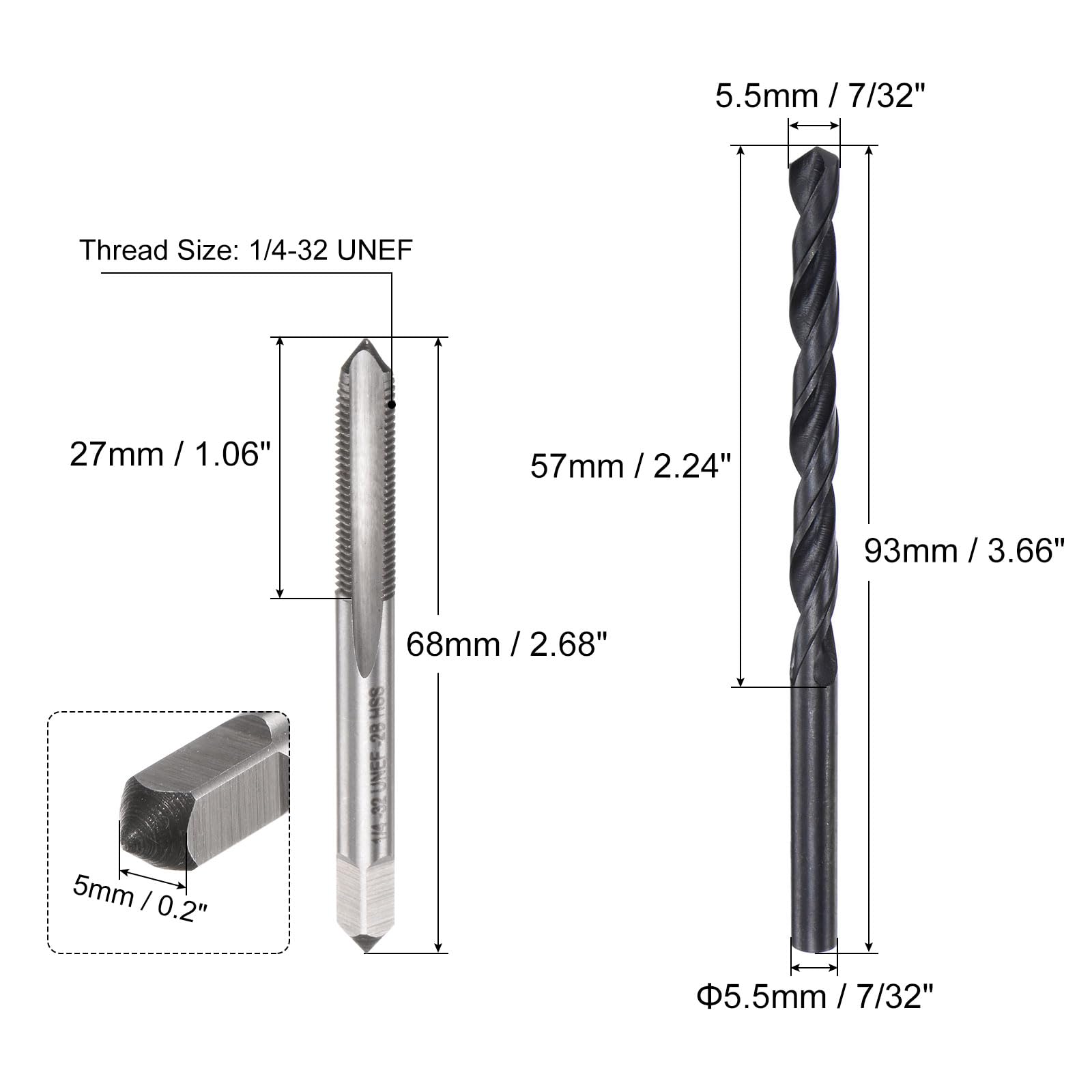 Foret Et Taraud Combiné 3-en-1 M6x1 - Pour Perçage, Taraudage Et Fraisage En Une Seule étape ! - 2
