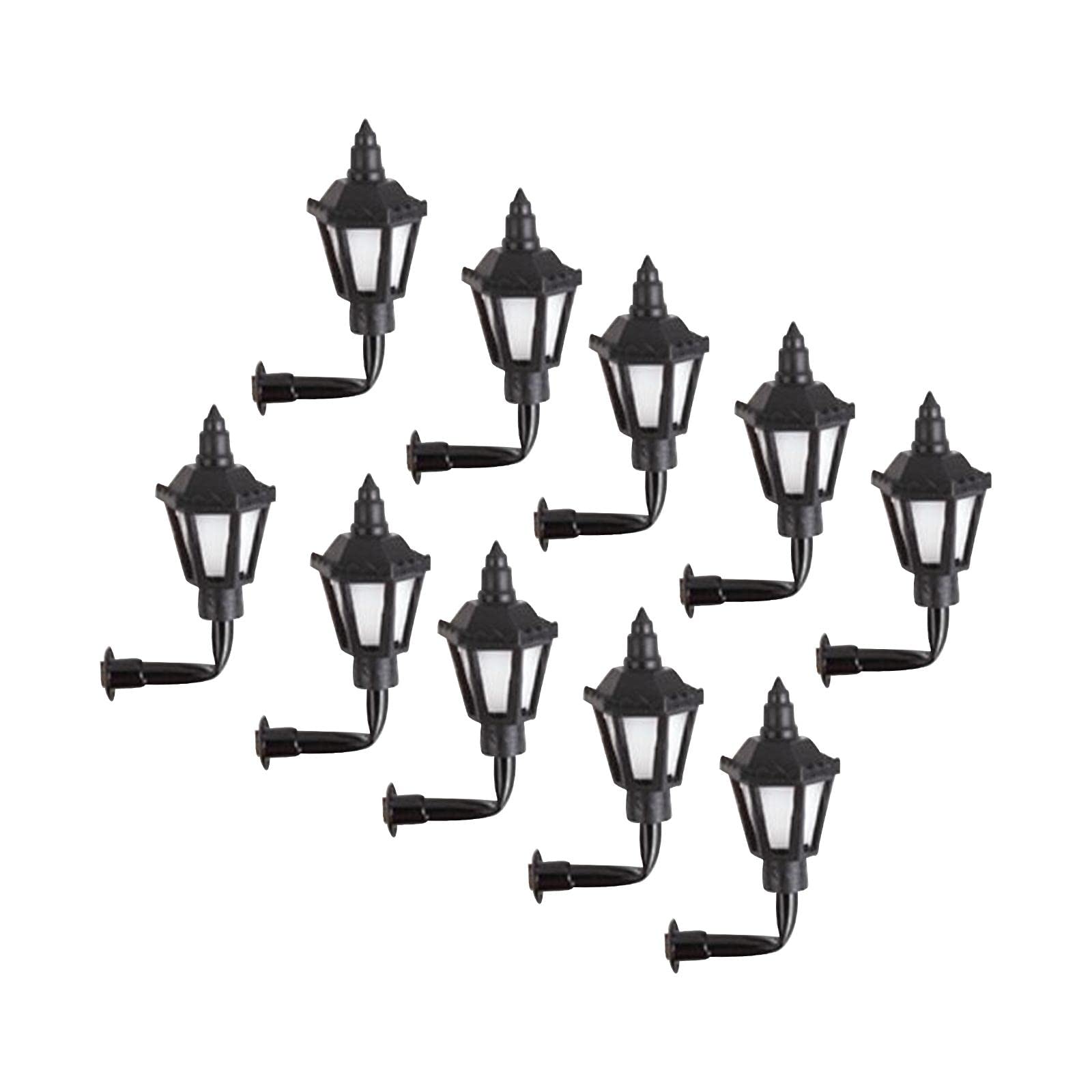 3X 10 Pezzi Modelli di Lampade da Parete Vintage Mobili Lampada Ornamento 1:87 Accessorio Giocattolo Casa delle Bambole Applique da Parete a LED Mini