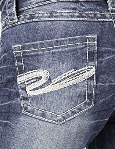 Stetson Women's 816 Fit White S Stitch Bootcut Jeans Denim 2 XL3