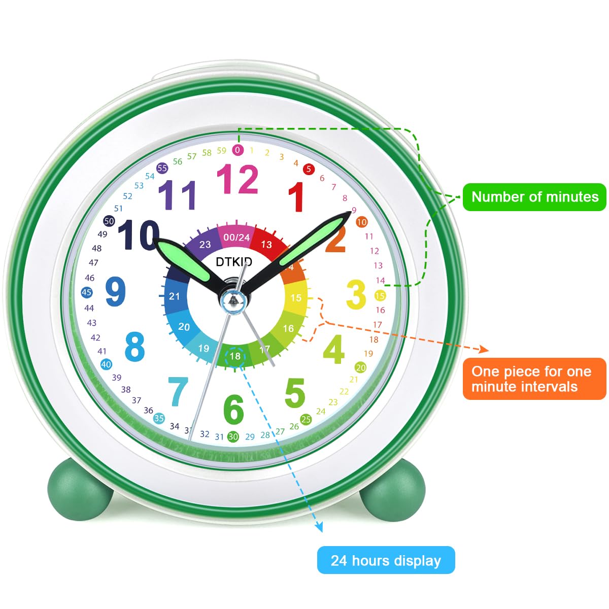 Réveil Numérique Pour Enfant,Réveil Éducatif En Métal Précoce